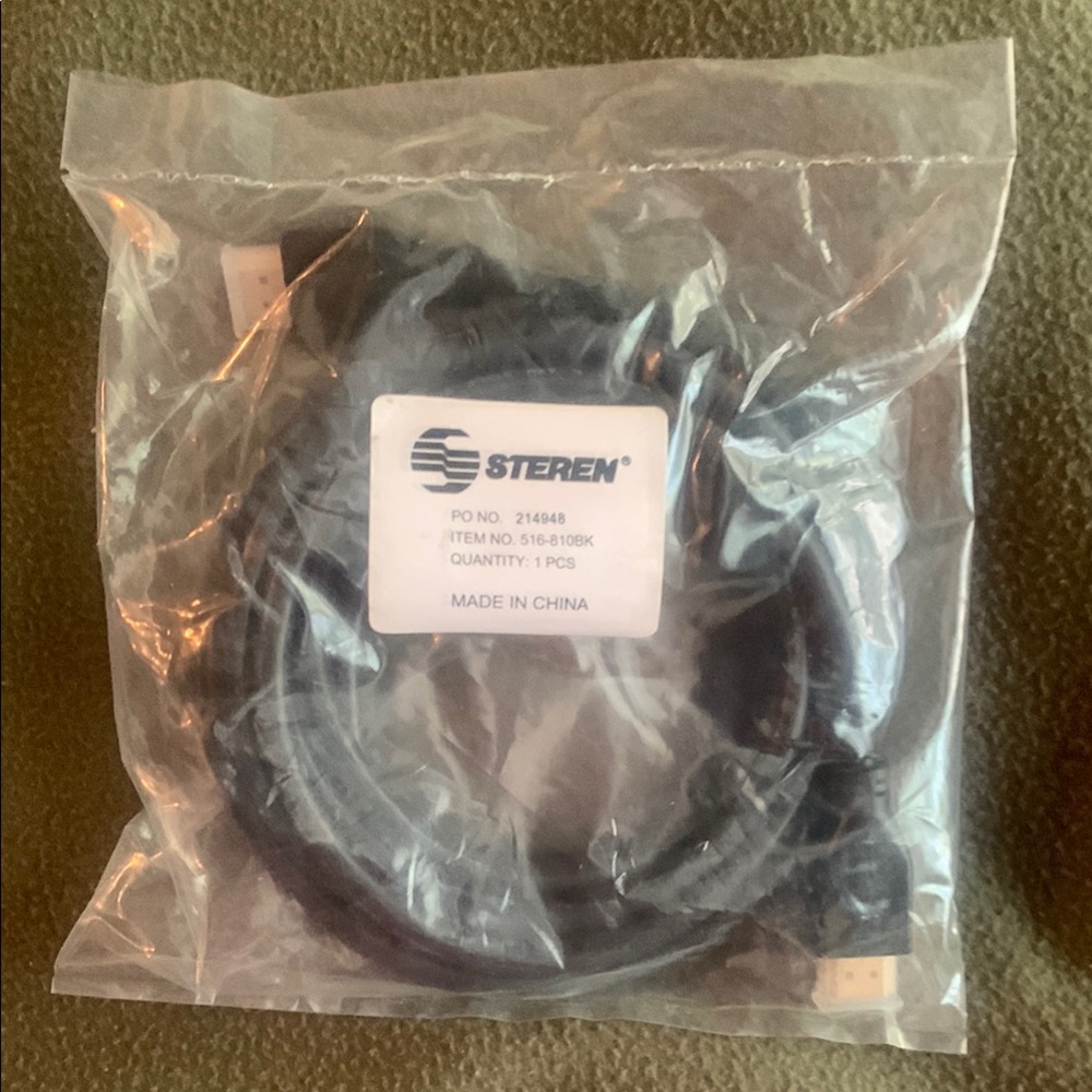 NIP Steren 517-810BK 10’ HDMI Cable 1.4 male to male Ethernet high speed 3D